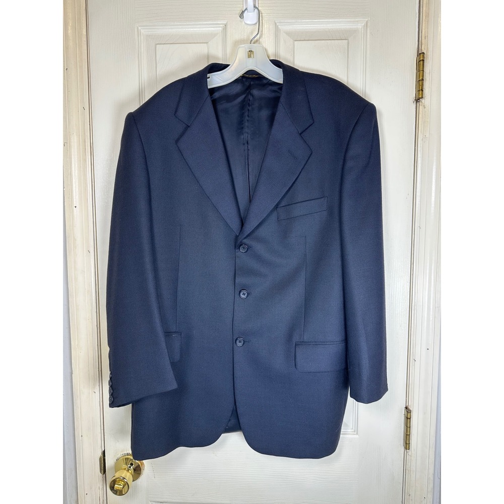 Giorgio Valentino Blazer Super‎ 100 Wool Sport Coat Business Career Size 50